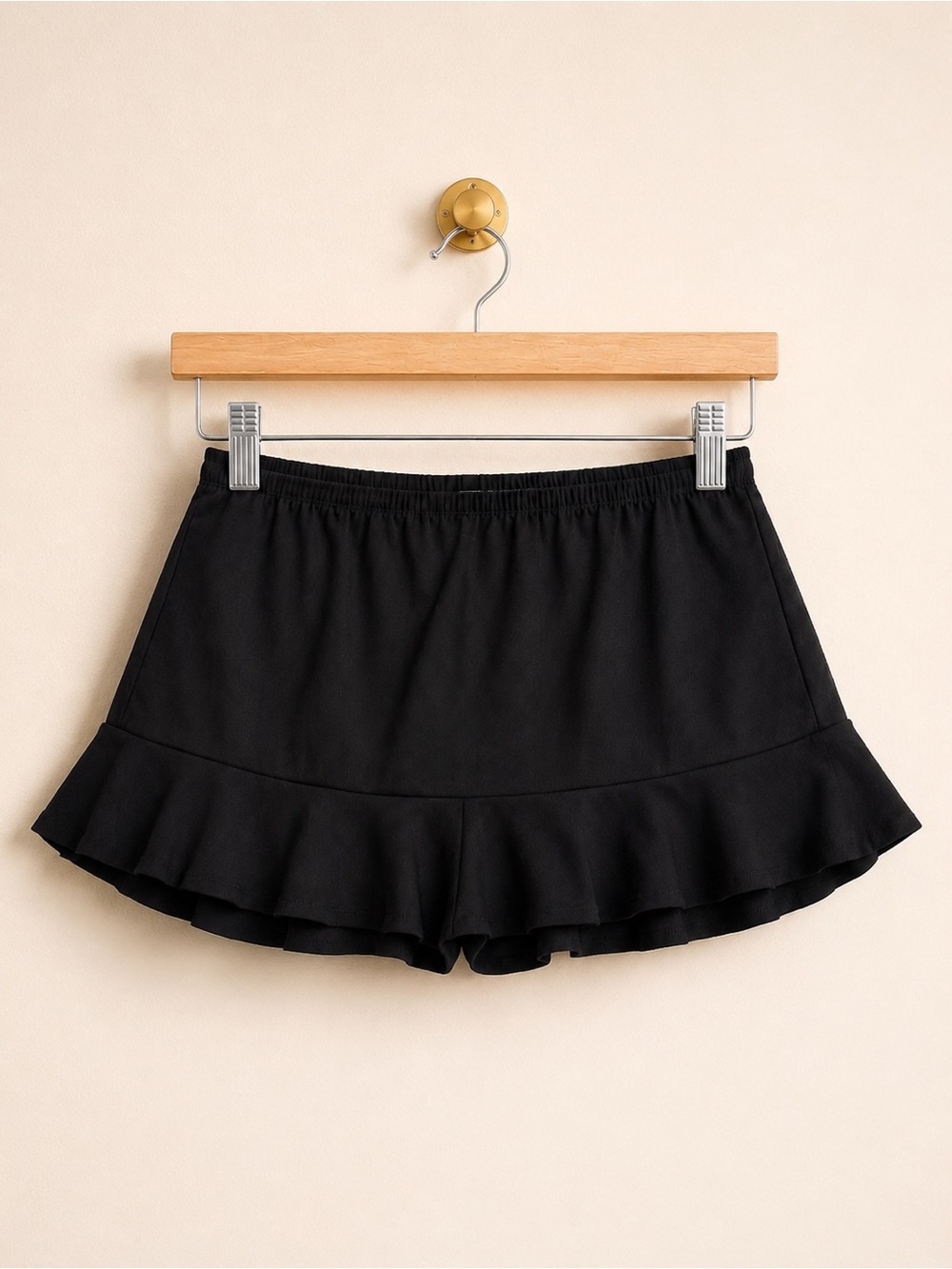 Aqua Green Black Ruffle Skort Size Medium NWT